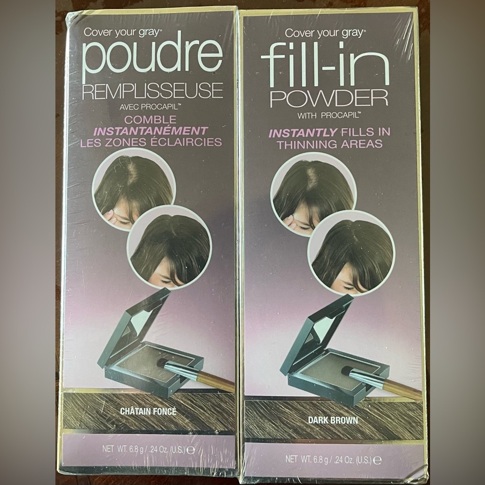 New Cover Your Gray Fill-In Powder with Procapil in Dark Brown